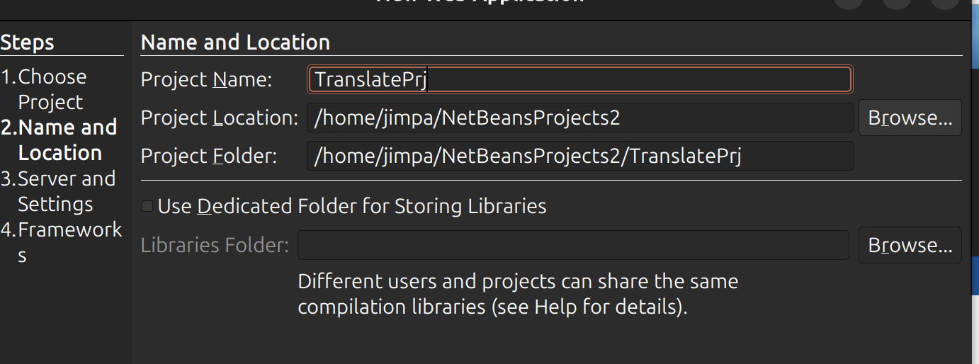 Βήμα 3: Name and Location