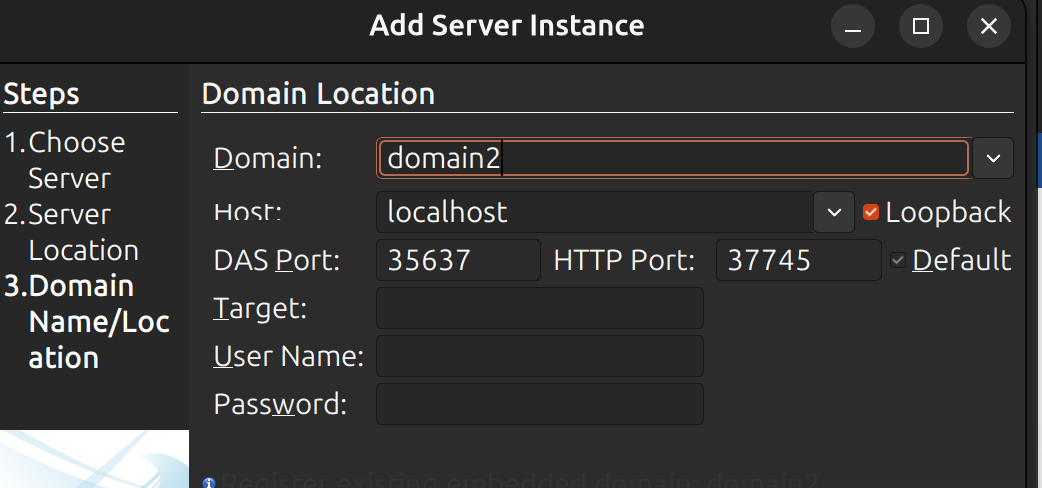Βήμα 7: Domain Location