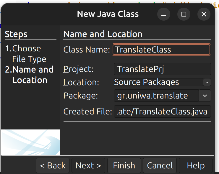 Βήμα 11: TranslateClass